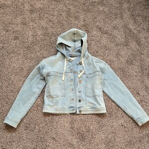 UpWest Light Blue Hooded Denim Jacket